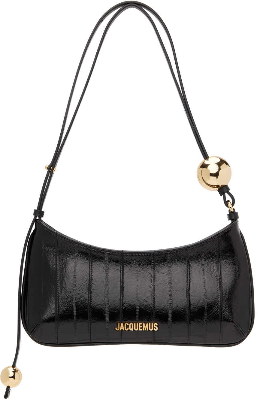 Shop Jacquemus Black 'le Bisou Perle' Bag In 990 Black