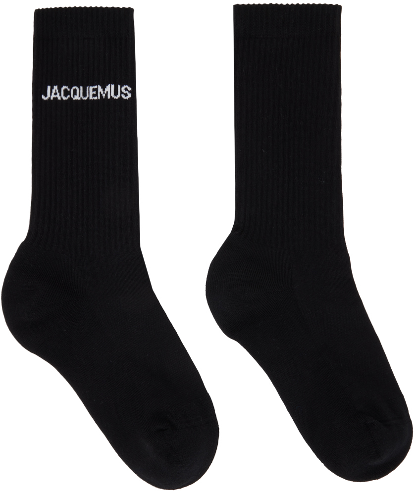 Jacquemus Black Les Classiques 'les Chaussettes ' Socks In 990 Black