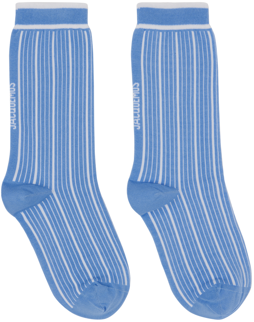 Blue Les Sculptures 'Les chaussettes Pablo' Socks