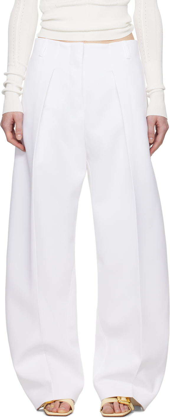 パンツ JACQUEMUS LE PANTALON OVALO PANTS Jacquemus Le Pantalon Ovalo Pleated Wide-Leg Trousers