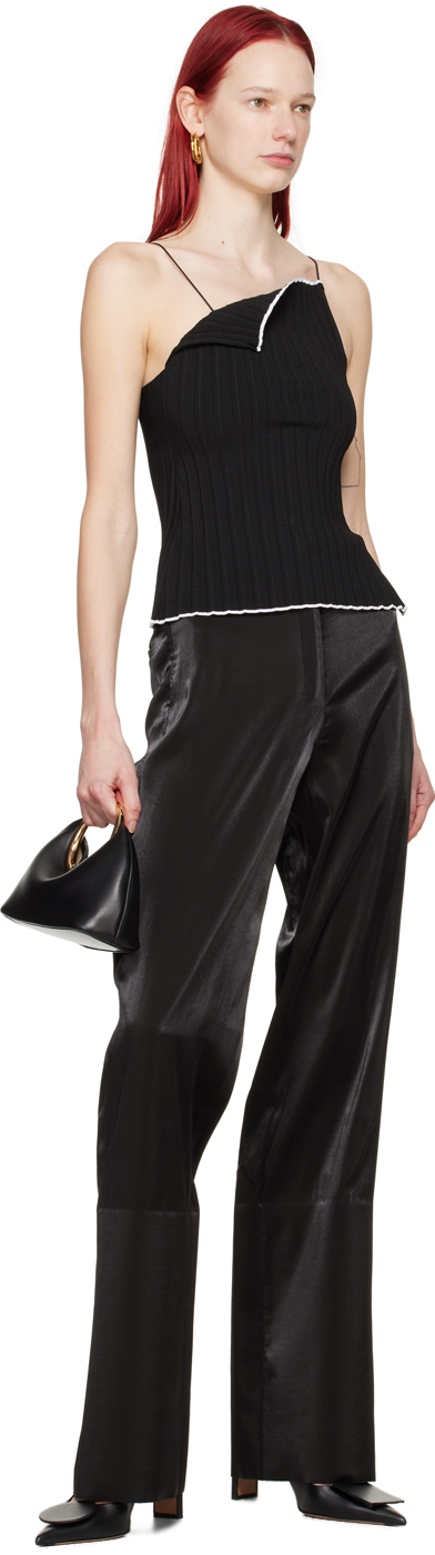 Jacquemus Black Les Sculptures 'le Pantalon Cubo' Trousers In 990 Black