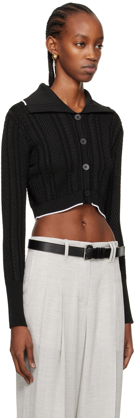 Jacquemus Black Les Sculptures 'le Cardigan Bela' Cardigan In 990 Black