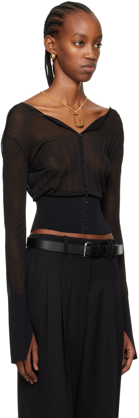 Jacquemus Black Les Sculptures 'le Cardigan Joya' Cardigan In 990 Black