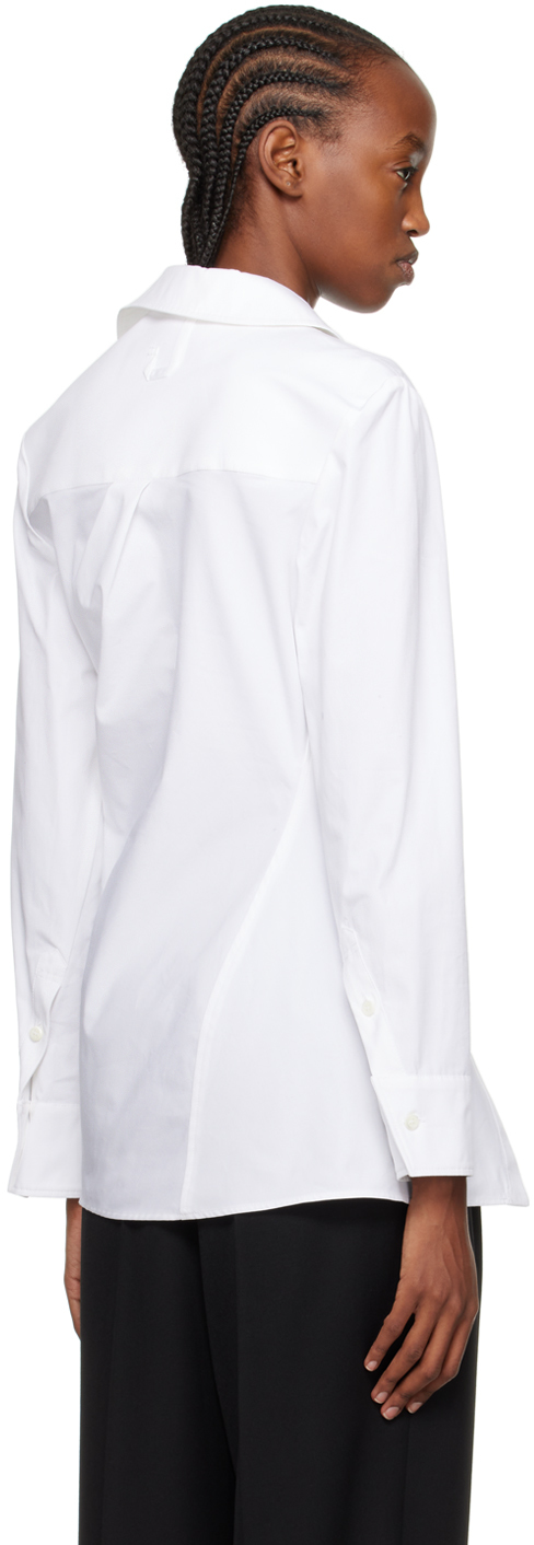 Jacquemus White Les Sculptures 'la Chemise Pablo' Shirt In 100 White