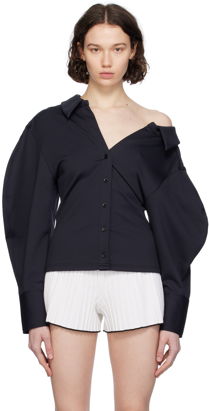 Black Les Sculptures 'La chemise Angulo' Shirt by JACQUEMUS
