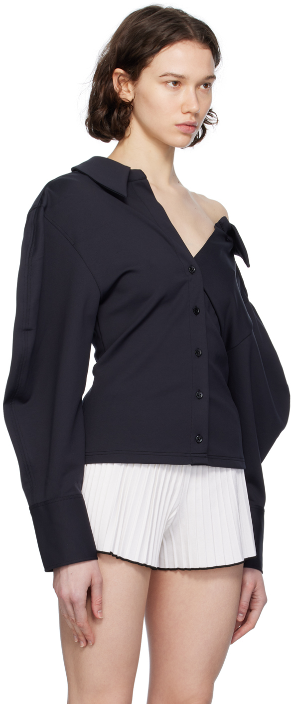 Jacquemus Black Les Sculptures 'la Chemise Angulo' Shirt In 990 Black