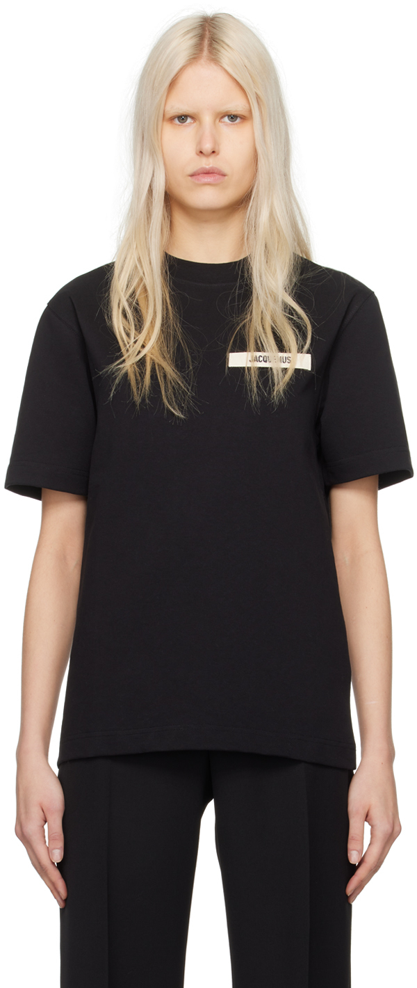 Black Les Classiques 'Le T-Shirt Gros Grain' T-Shirt