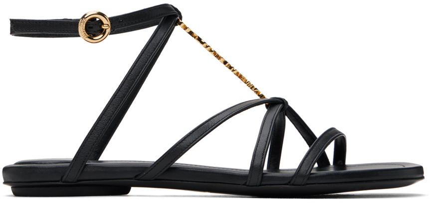 Black Les Classiques 'Les sandales Pralu plates' Sandals