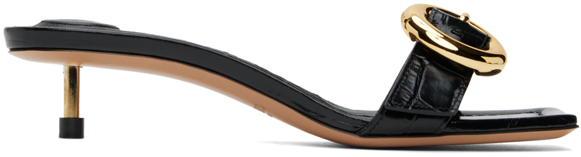 Black 'Les sandales Regalo basses' Heeled Sandals