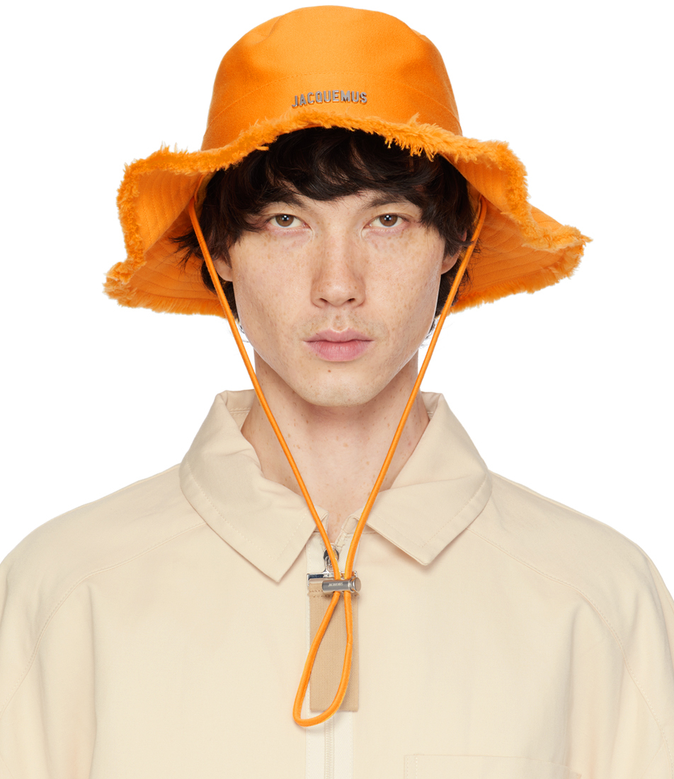 Jacquemus Orange Les Classiques 'le Bob Artichaut' Hat In 780 Dark Orange