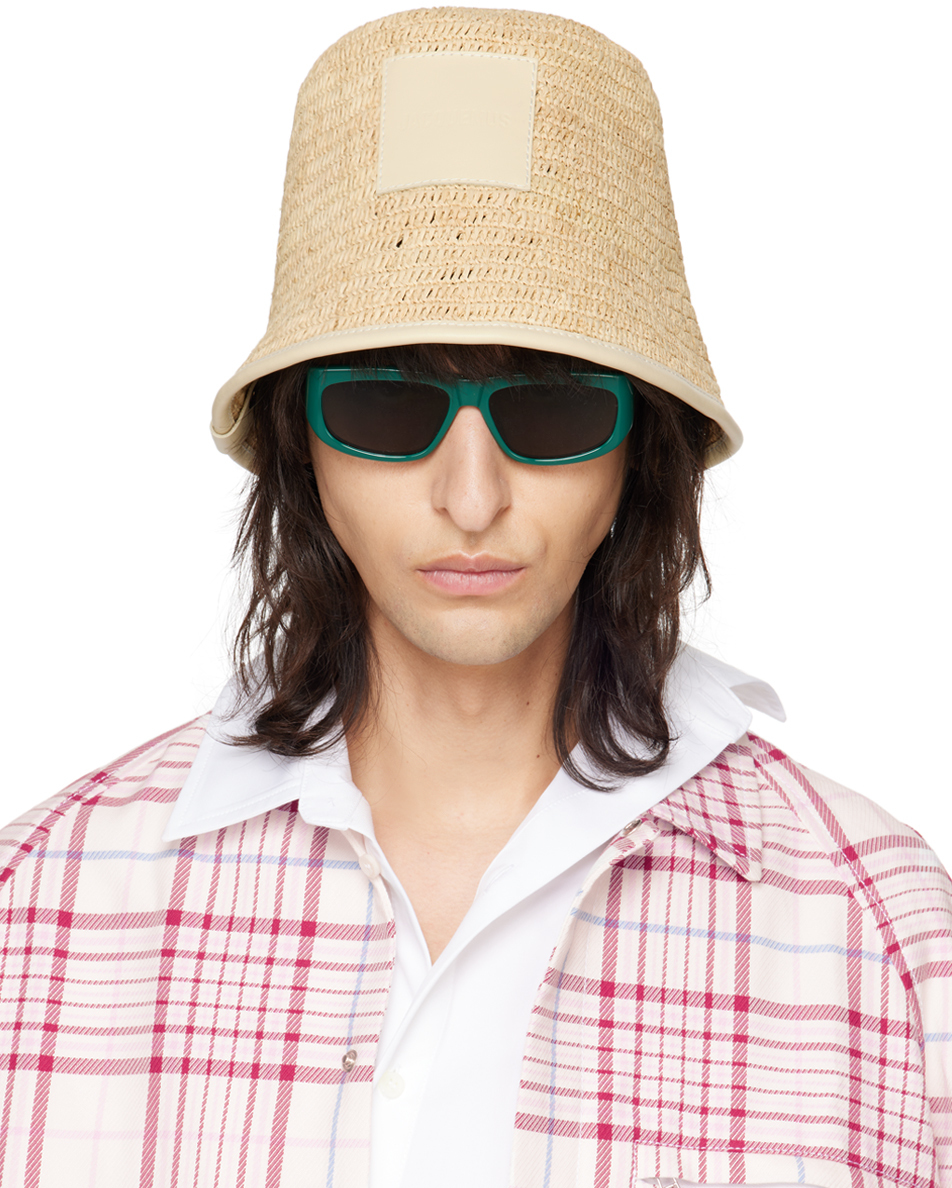 Shop Jacquemus Beige Les Classiques 'le Bob Soli' Bucket Hat In 120 Ivory