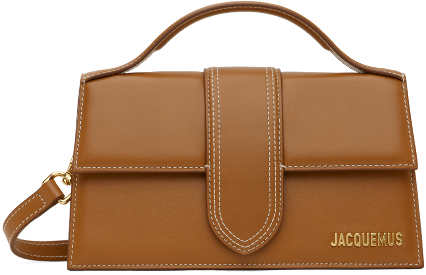 Shop Jacquemus Brown Les Classiques 'le Grand Bambino' Bag In 811 Light Brown 2