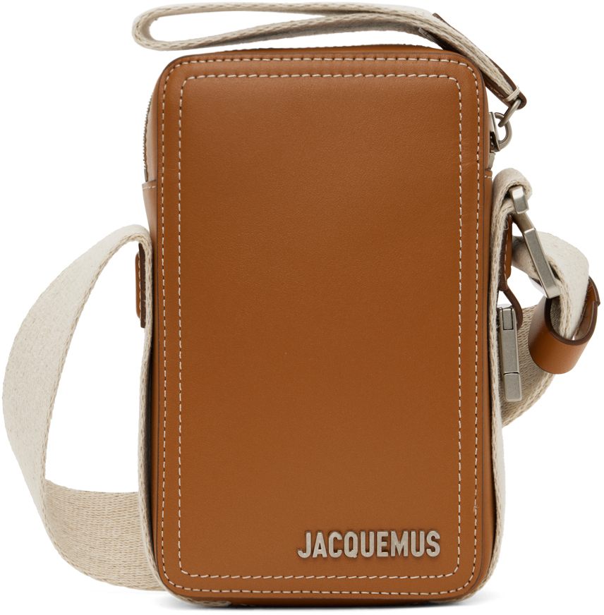 Jacquemus Brown & Beige Le Chouchou 'le Cuerda Vertical' Bag In 811 Light Brown 2