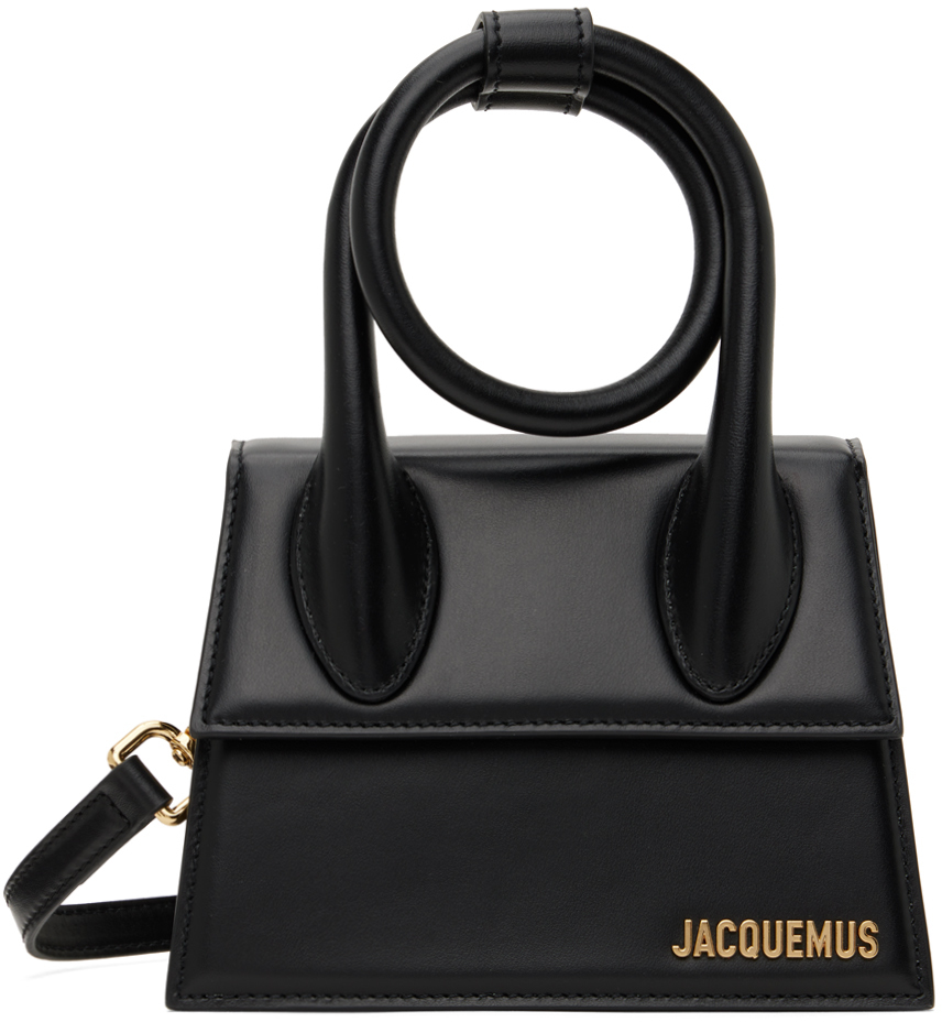 Jacquemus Black Les Classiques 'le Chiquito Noeud' Bag In 990 Black