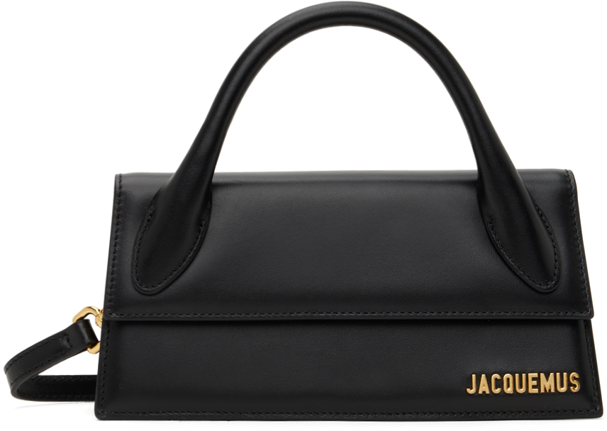 Shop Jacquemus Black Les Classiques 'le Chiquito Long' Bag In 990 Black