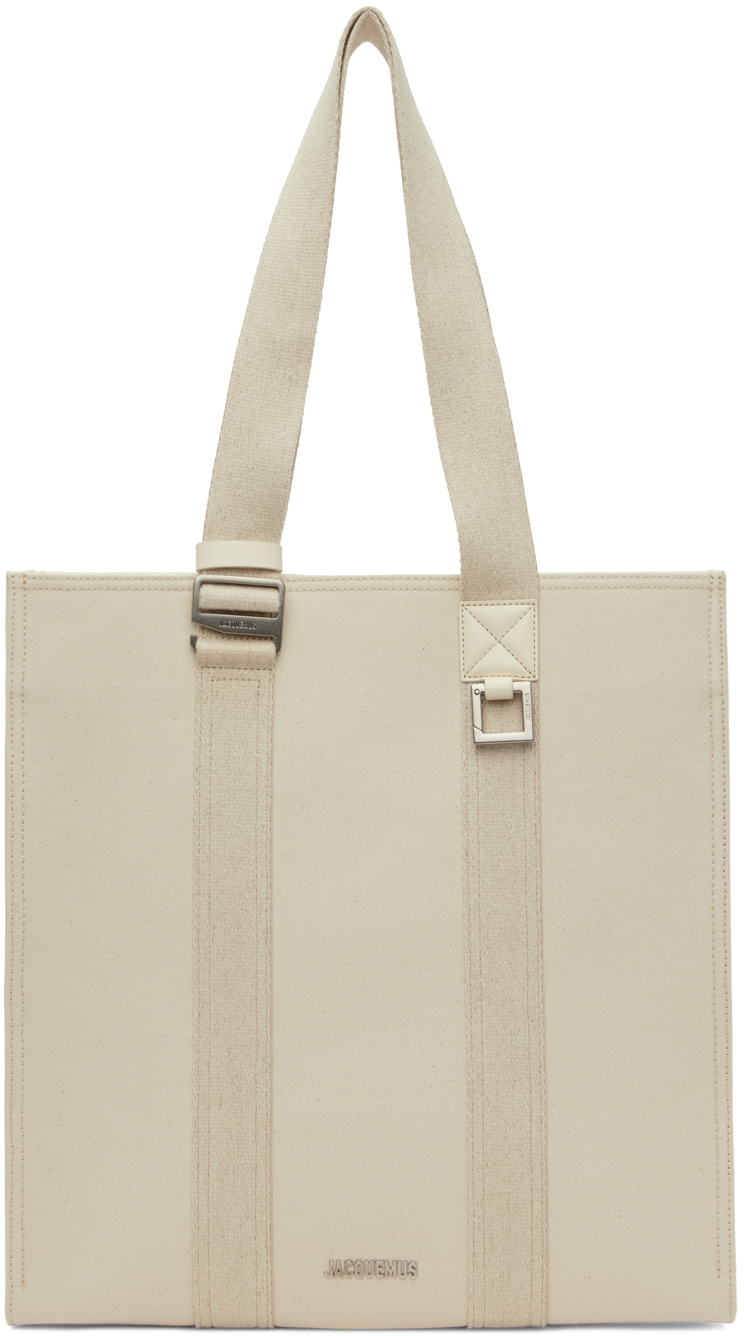 Jacquemus Off White Le Chouchou Le cabas Cuerda Tote SSENSE