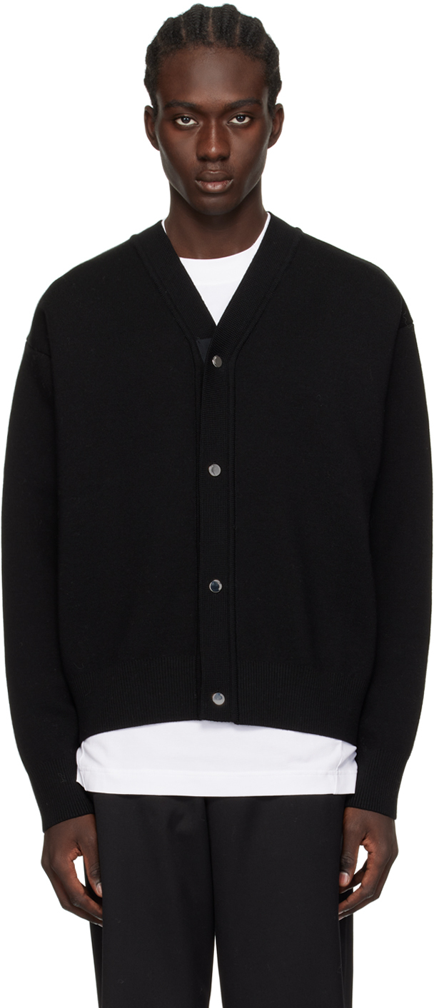 Shop Jacquemus Black Les Classiques 'le Cardigan Boutonné' Cardigan