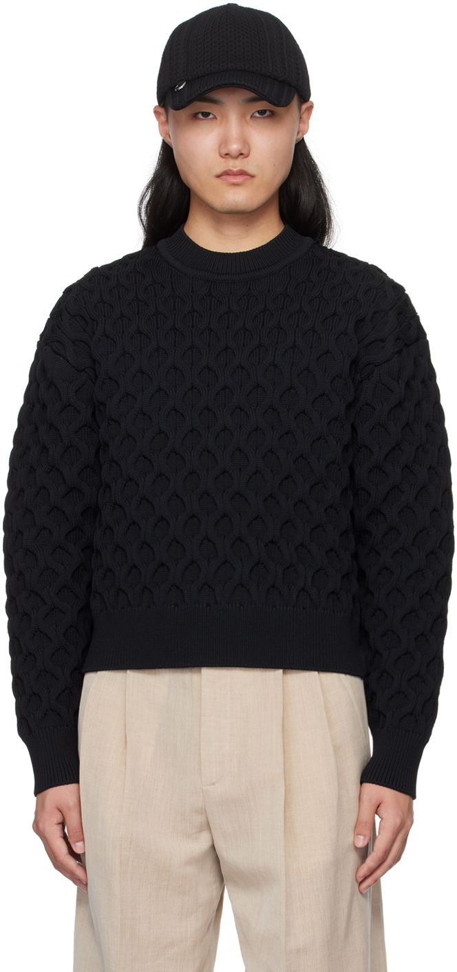 Black 'Le pull Torsade' Sweater