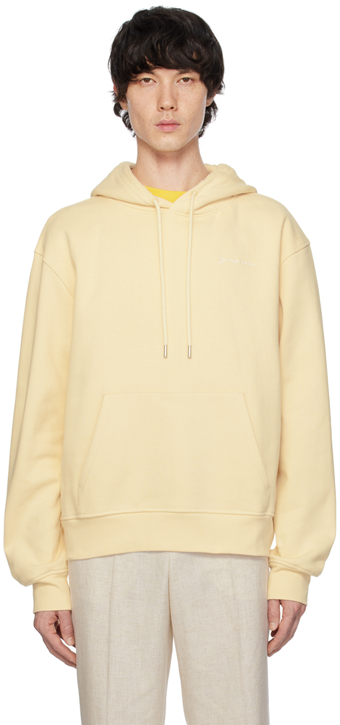 Jacquemus Le Sweatshirt Hooded Sweatshirt Yellow