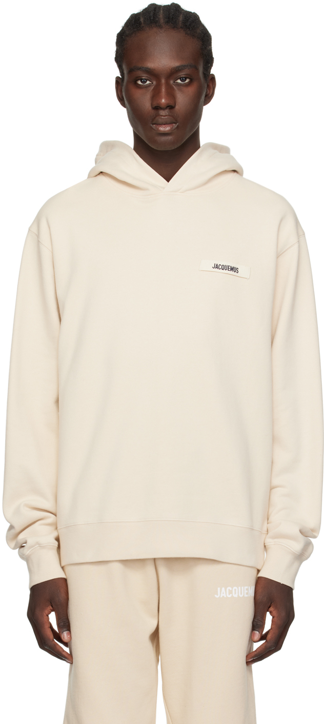 Beige Les Classiques 'Le Hoodie Gros Grain' Hoodie by JACQUEMUS on Sale