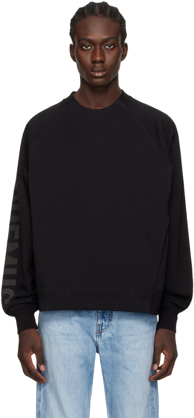 JACQUEMUS Black Les Classiques 'Le Sweatshirt Typo' Sweatshirt