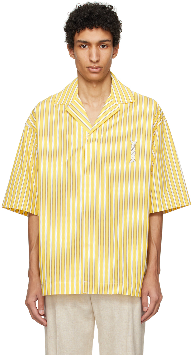 JACQUEMUS: Yellow Les Sculptures 'Le haut Polo' Polo | SSENSE