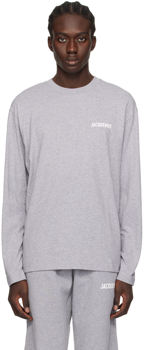 Jacquemus Grey Les Classiques 'le T-shirt Manches Longues' Long Sleeve T-shirt In 950 Grey