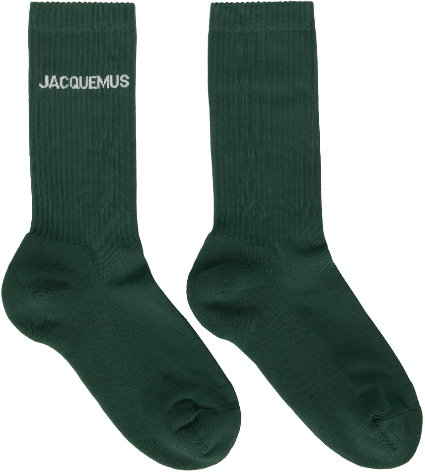 JACQUEMUS Green 'Les Chaussettes Jacquemus' Socks