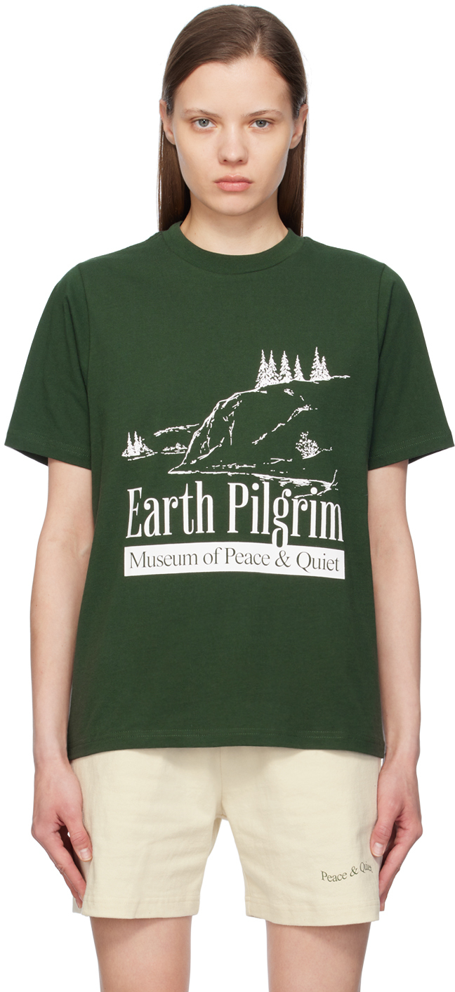 Green 'Earth Pilgrim' T-Shirt