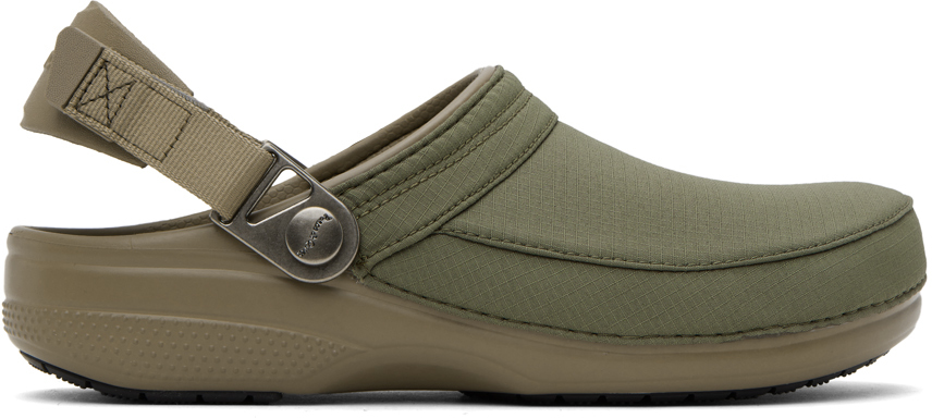 Museum Of Peace And Quiet Khaki & Off-white Crocs Edition Classic Clogs