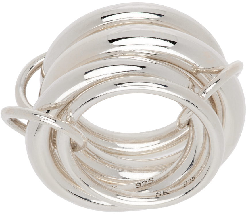 Shop Spinelli Kilcollin Silver Aquarius Petite Ring In Sterling Silver