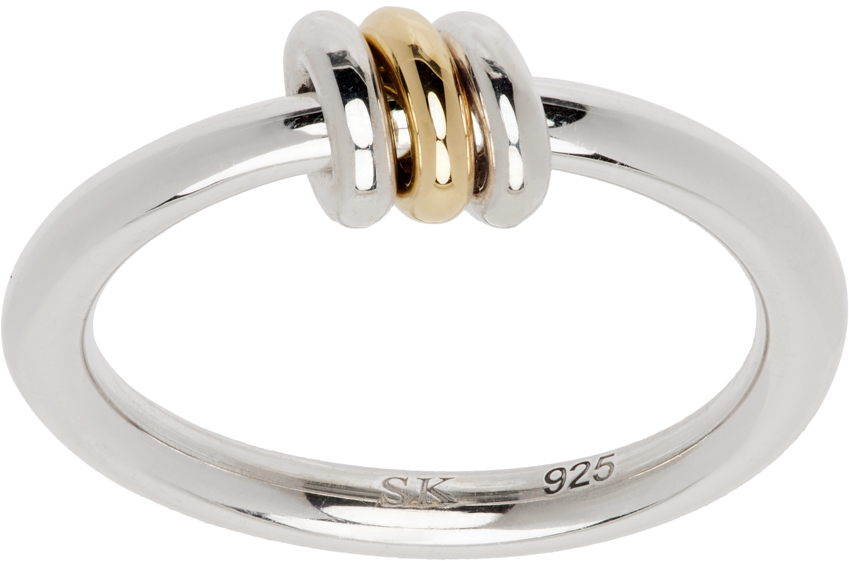 Spinelli Kilcollin Silver & Gold Sirius Sg Ring In Yellow Gold/silver
