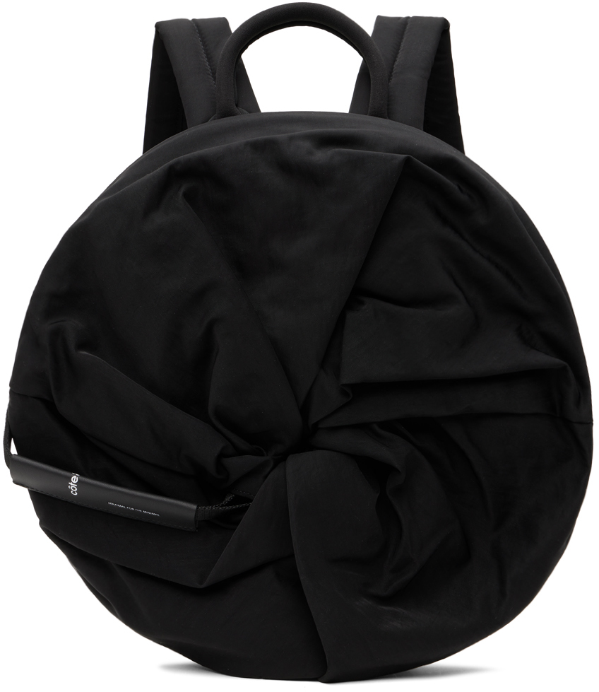 Côte And Ciel Black Adria Smooth Backpack
