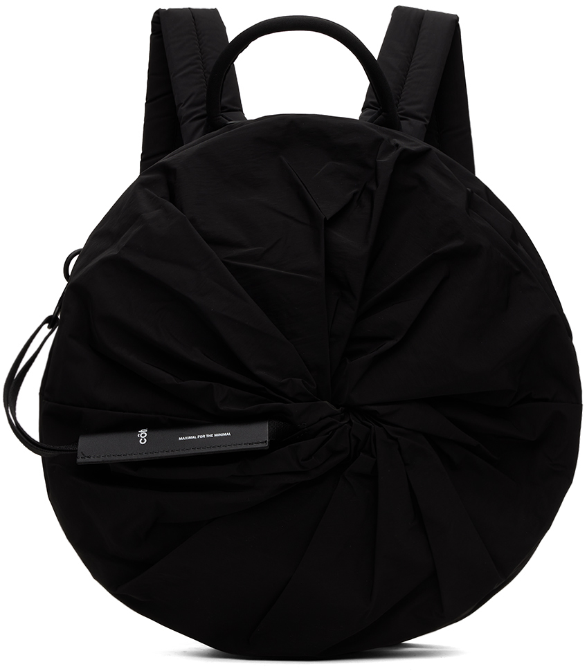 Shop Côte And Ciel Black Adria Smooth Backpack