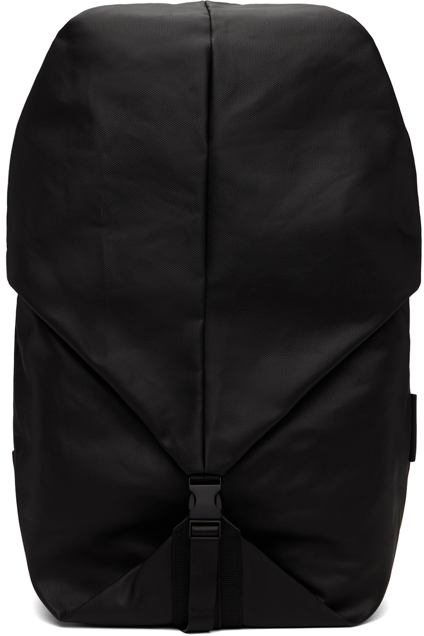 Shop Côte And Ciel Black Oril Small Backpack