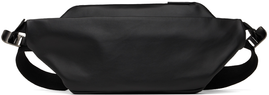 Côte And Ciel Black Isarau Alias Leather Pouch In Agate Black