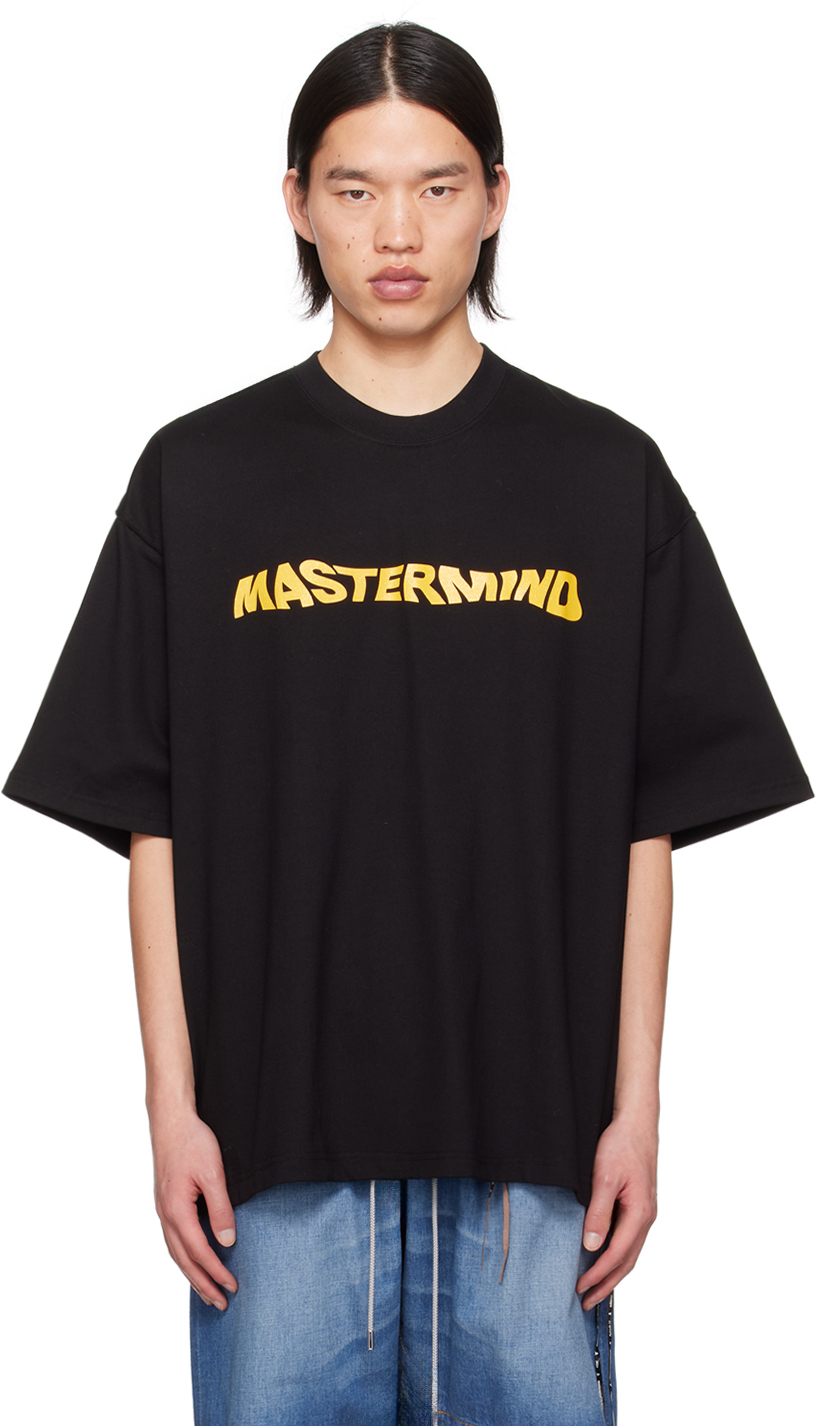 Shop Mastermind Japan Black Bubble Skull T-shirt