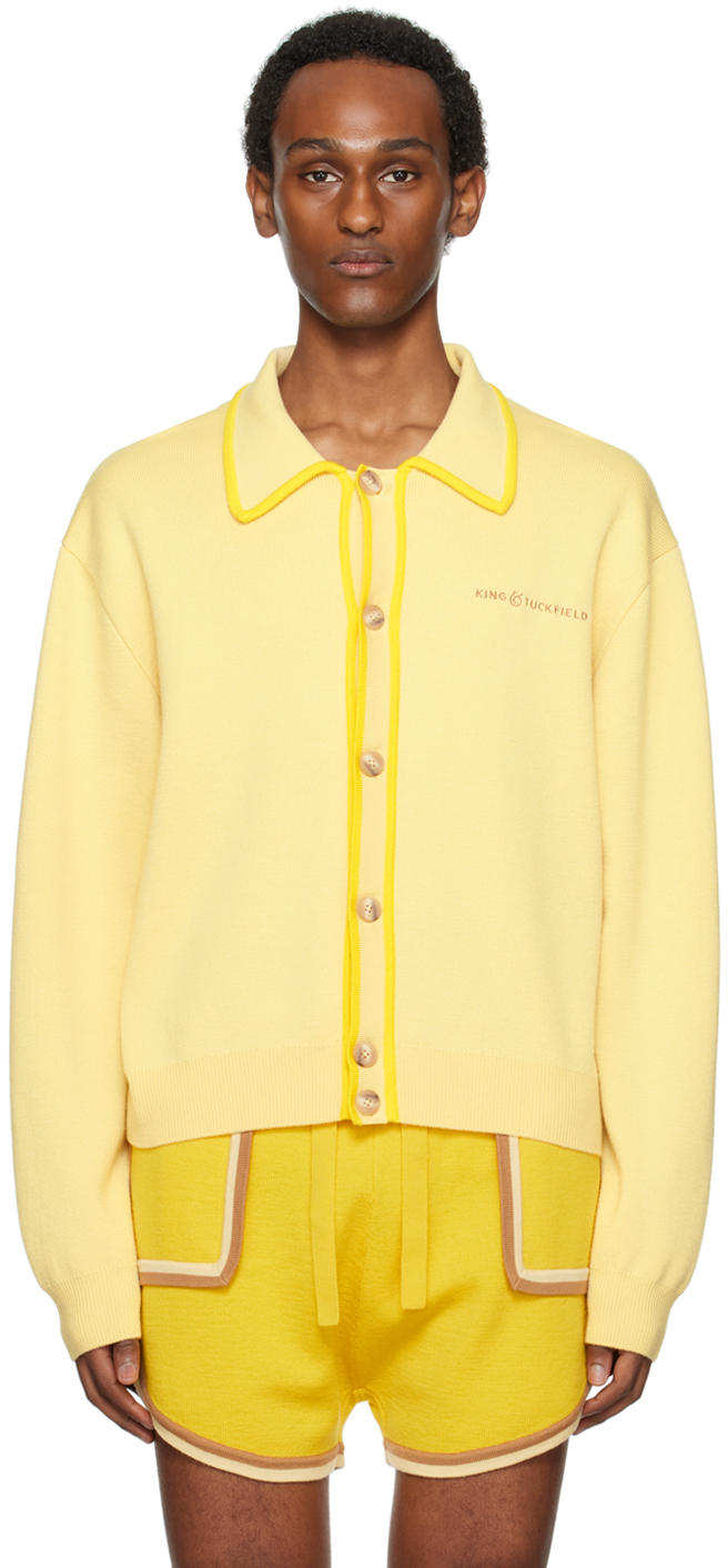 Yellow Bomber Cardigan