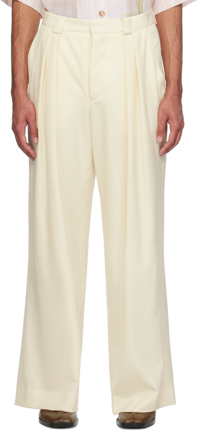 Off-White Wide-Leg Trousers