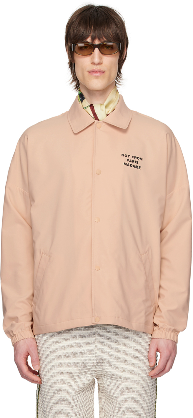 Beige 
La Veste Slogan
 Jacket