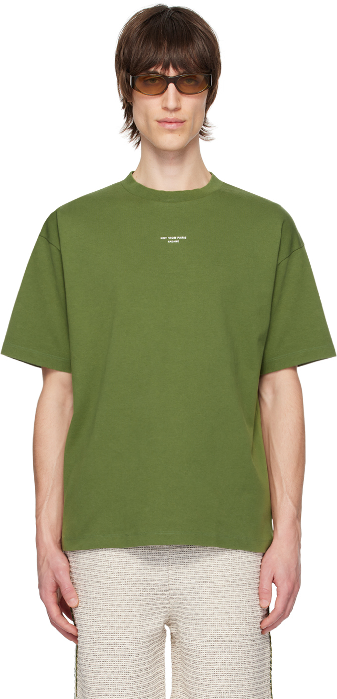 Khaki 'Le T-Shirt Slogan Classique' T-Shirt