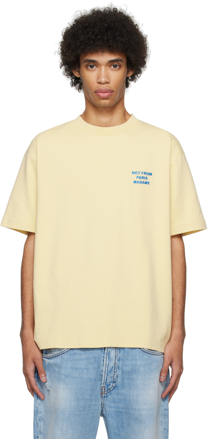 Yellow 'Le T-Shirt Slogan' T-Shirt