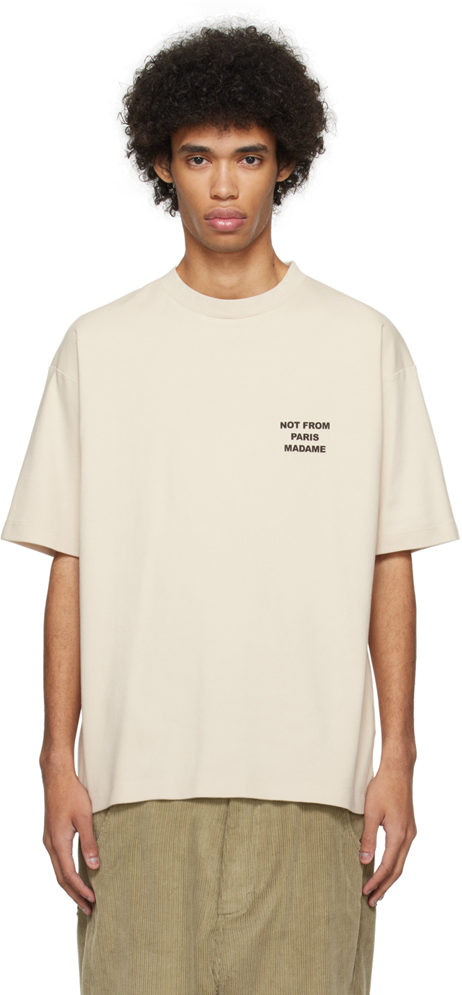 Beige 'Le T-Shirt Slogan' T-Shirt