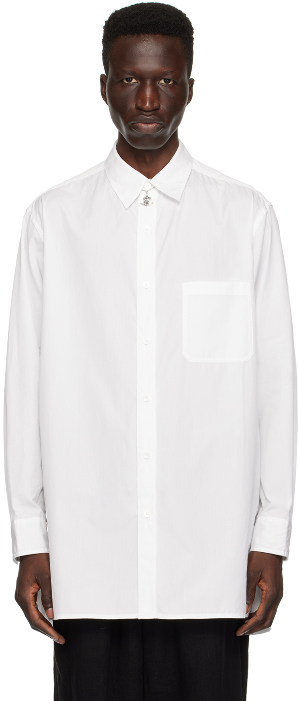 White Pocket Shirt by YOHJI YAMAMOTO on Sale