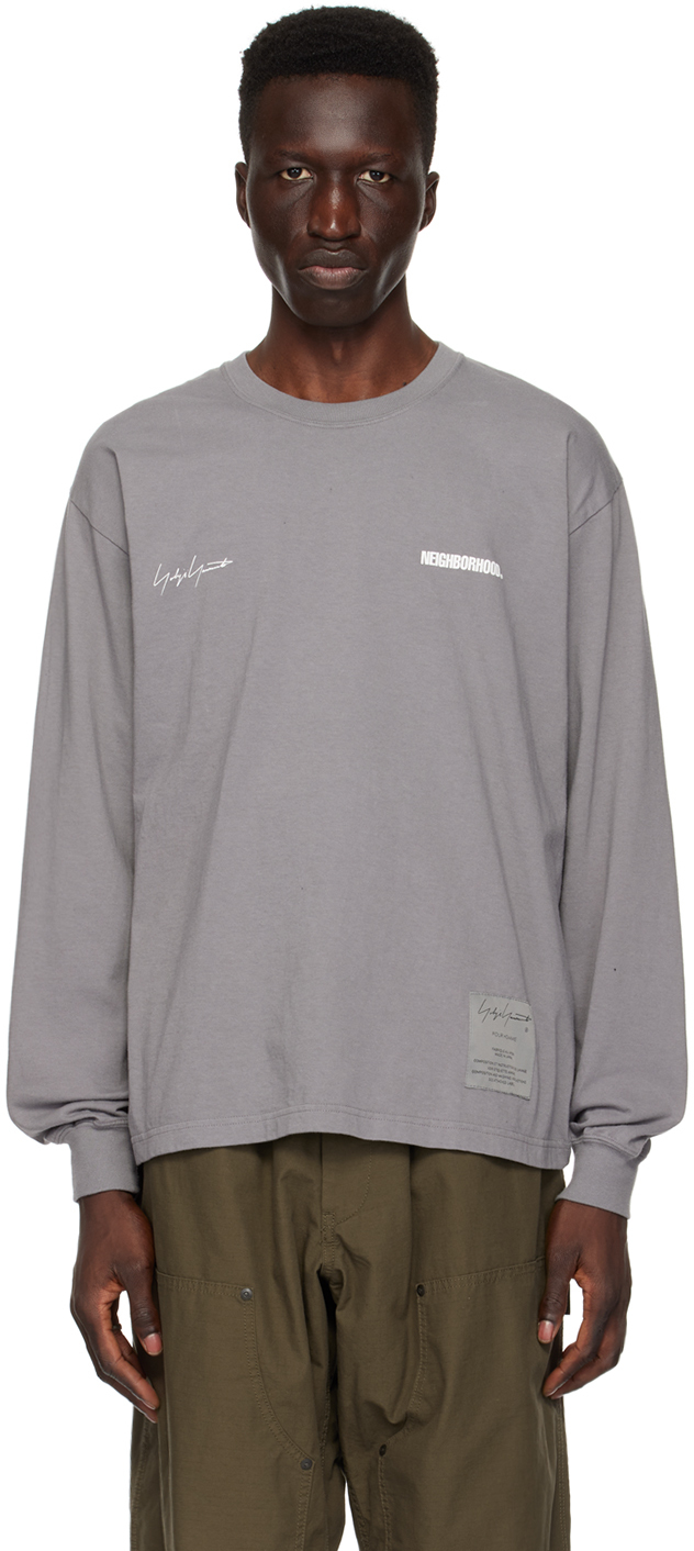 Gray NEIGHBORHOOD Edition Long Sleeve T-Shirt