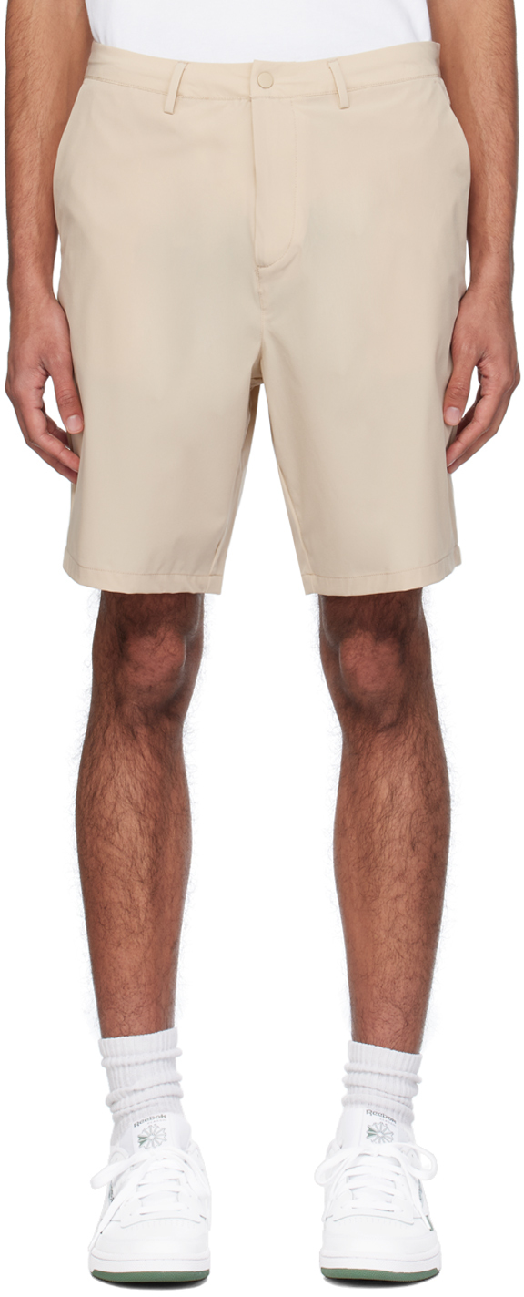 Beige Course Shorts