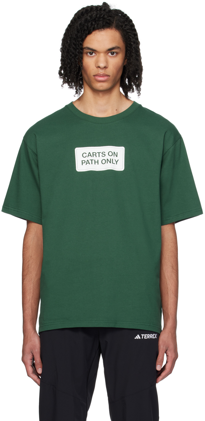 Green 'Carts On Path' T-Shirt