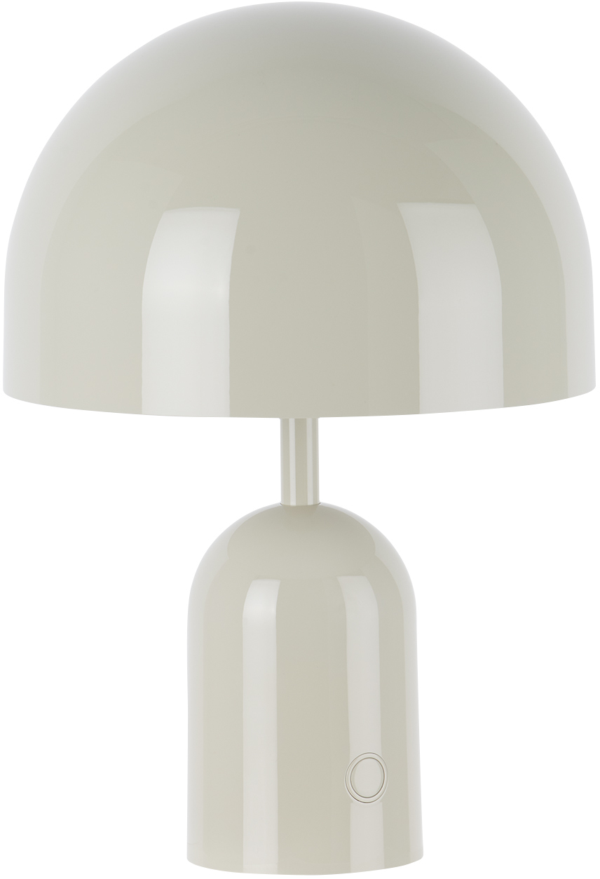 Tom Dixon Gray Bell Portable Table Lamp In Grey