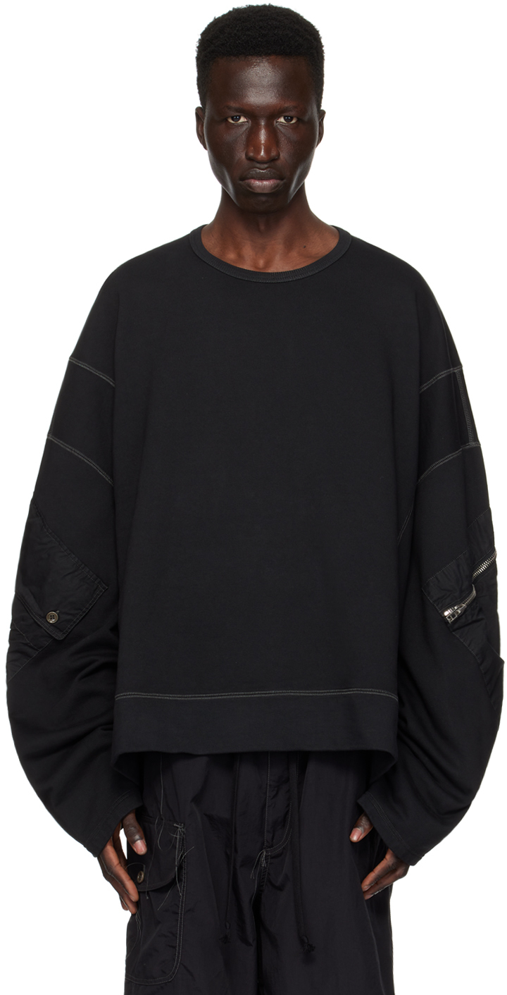 Nicolas Andreas Taralis Black Thread Sweatshirt In 0 Black