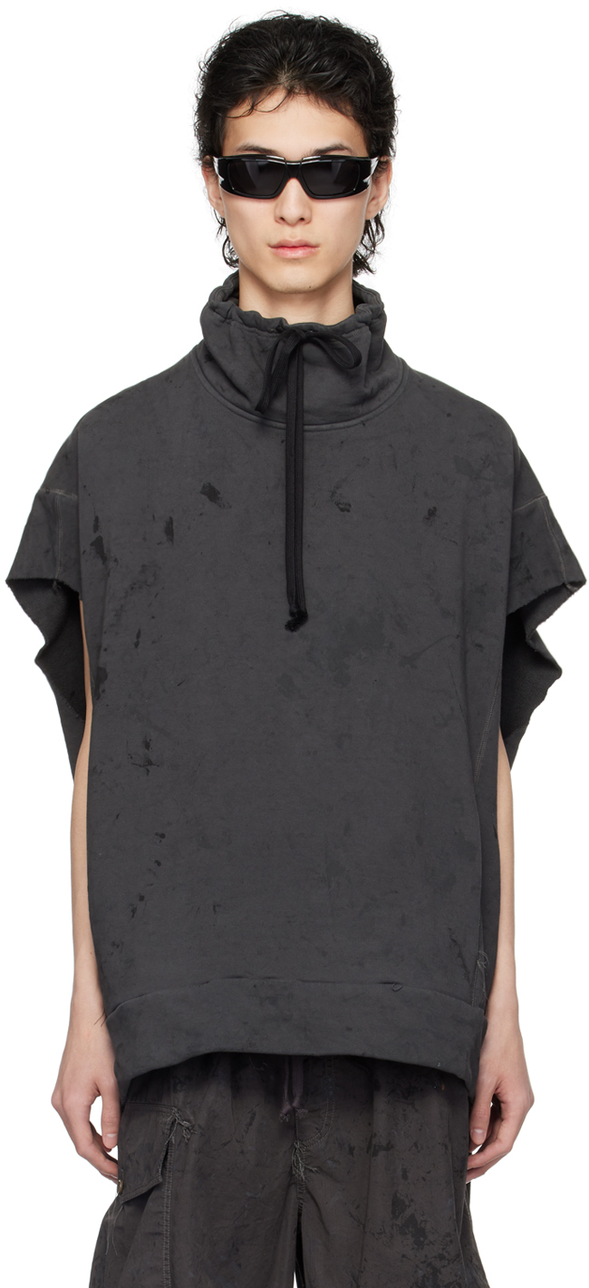 Nicolas Andreas Taralis Ssense Exclusive Black Doublesized Sweatshirt In Urban Camo